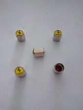 Set Of 5 Wheel Tire Caps Air Valve Stem Cover For Ferrari Truck Car Free Ship