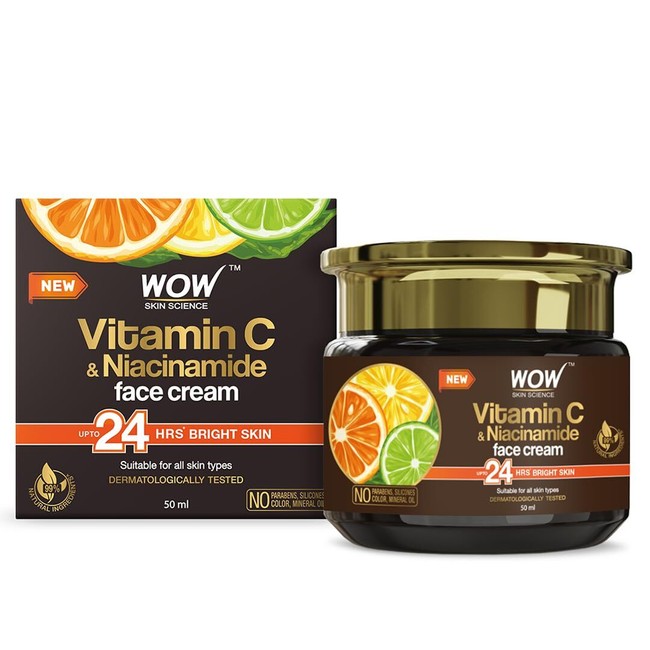 WOW Skin Science Vitamin C Face Cream Oil Free, For All Skin Types - 50ml