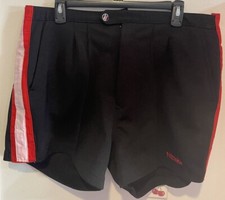 Nittaku Japan Men's Table Tennis Shorts Black Red White Size XXL