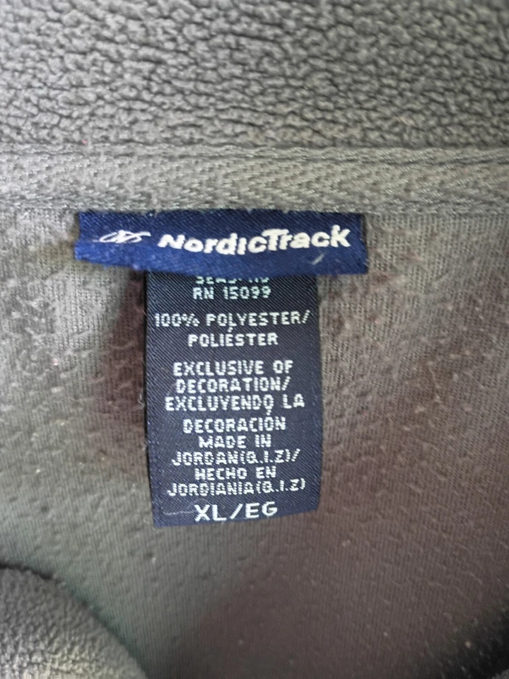 Pullover Fleece 1/4-Zip LS Shirt by NordicTrack Men's Size XL 100% Poly EUC - Image 4 of 4