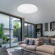 Deckenleuchte Lampe Tageslichtleuchte Smart RGB LED App CCT Sterneneffekt weiß