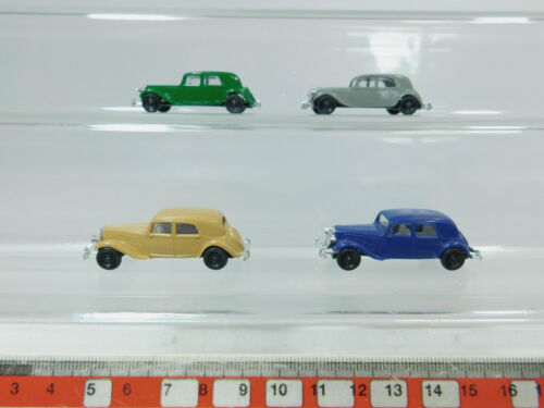 AZ427-0,5# 4X Brekina H0 (1:87) Modello Di Auto Citroen, Molto Buono