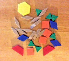 Learning Resource-Foam 3D Geometric Pattern Blocks-Assorted Colors 26 pcs 