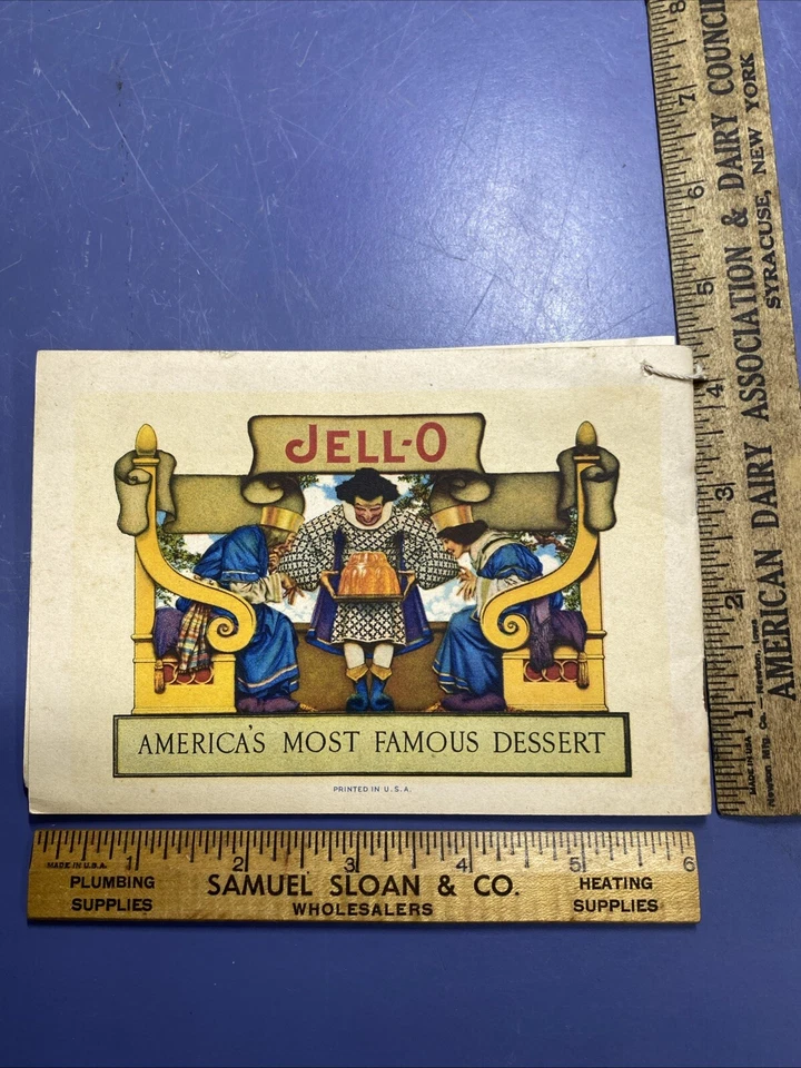 Antiguo folleto de recetas publicitarias de gelatina de 1924 Maxfield parrish gelatina + inserto Foto 2 de 4