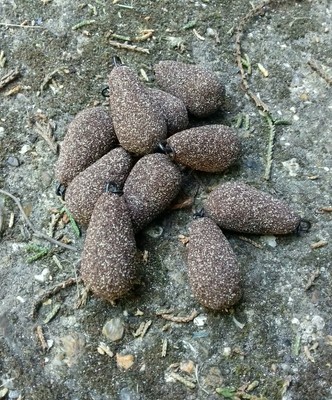 10 x 2oz HELI CHOD BROWN GRAVEL TEXTURE COATED CARP//BARBEL LEAD WEIGHTS