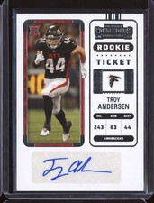 Troy Andersen 2022 Panini Contenders 175 Rookie Ticket Auto RC