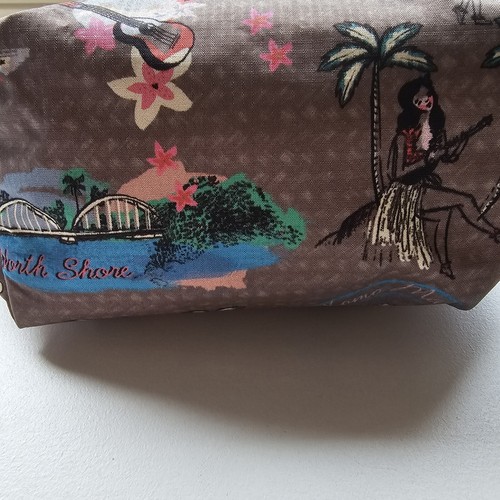 LESPORTSAC BAG SMALL MAKEUP POUCH VTG VGC HAWAIIN PRINT COSMETIC CLUTCH - Picture 7 of 13
