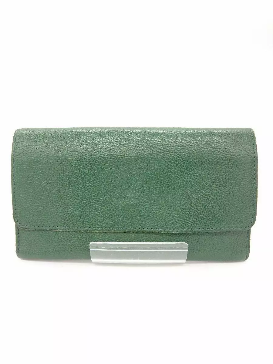 IL BISONTE Irbizon Tourism Purse Leather Green Leather Green Walllet 7892