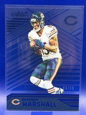 2016 Panini Clear Vision Brandon Marshall Blue /99 #48 Chicago Bears RARE