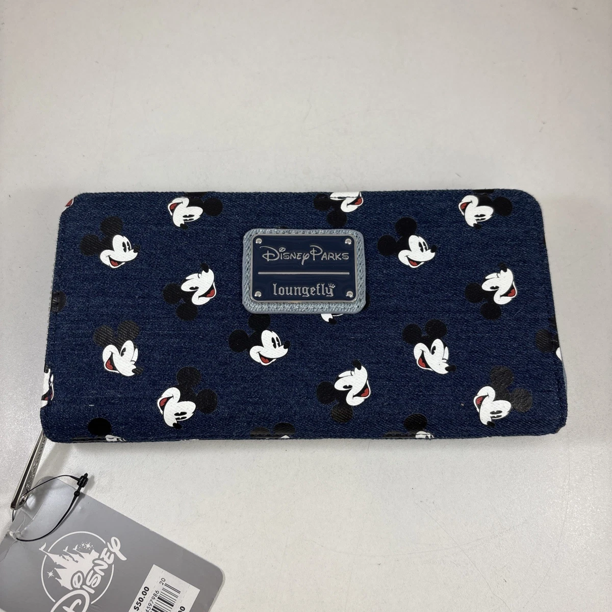 Disney Loungefly Mickey jean. New never used with matching card wallet ✨ Check out all the cute Disney wallets at Aldi right now  main image 2