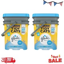 2P Purina Tidy Cats Clumping Cat Litter Glade Clear Springs Deodorizing Low Dust