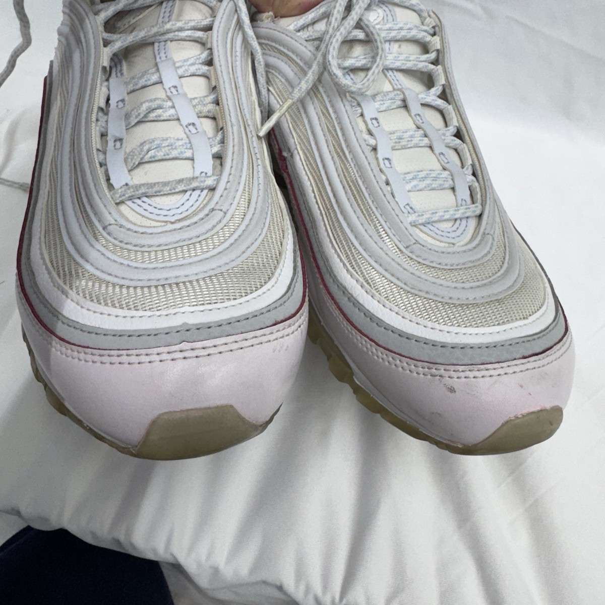 Nike Air Max 97 DIY Flare Mens Sneakers cw5567-100 US‎ 9 Nike Air Max 97 DIY Flare White Mens Sneakers cw5567-100 US  main image 3