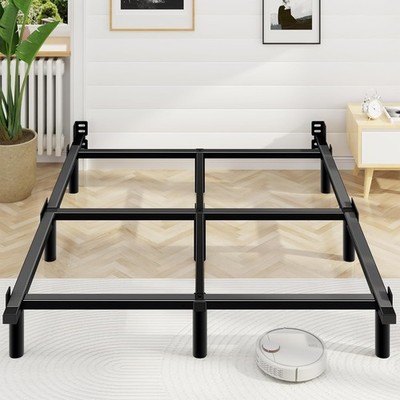 Queen Bed Frame 7 Inch Basics Metal Bed Frame Heavy Duty 9-Leg Base Box Spring &