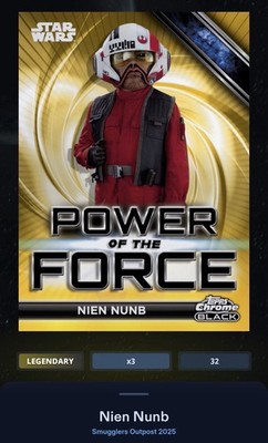 Nien Nunb Gold 50cc The Force Legendary Star Wars Card Trader Smugglers Outpost