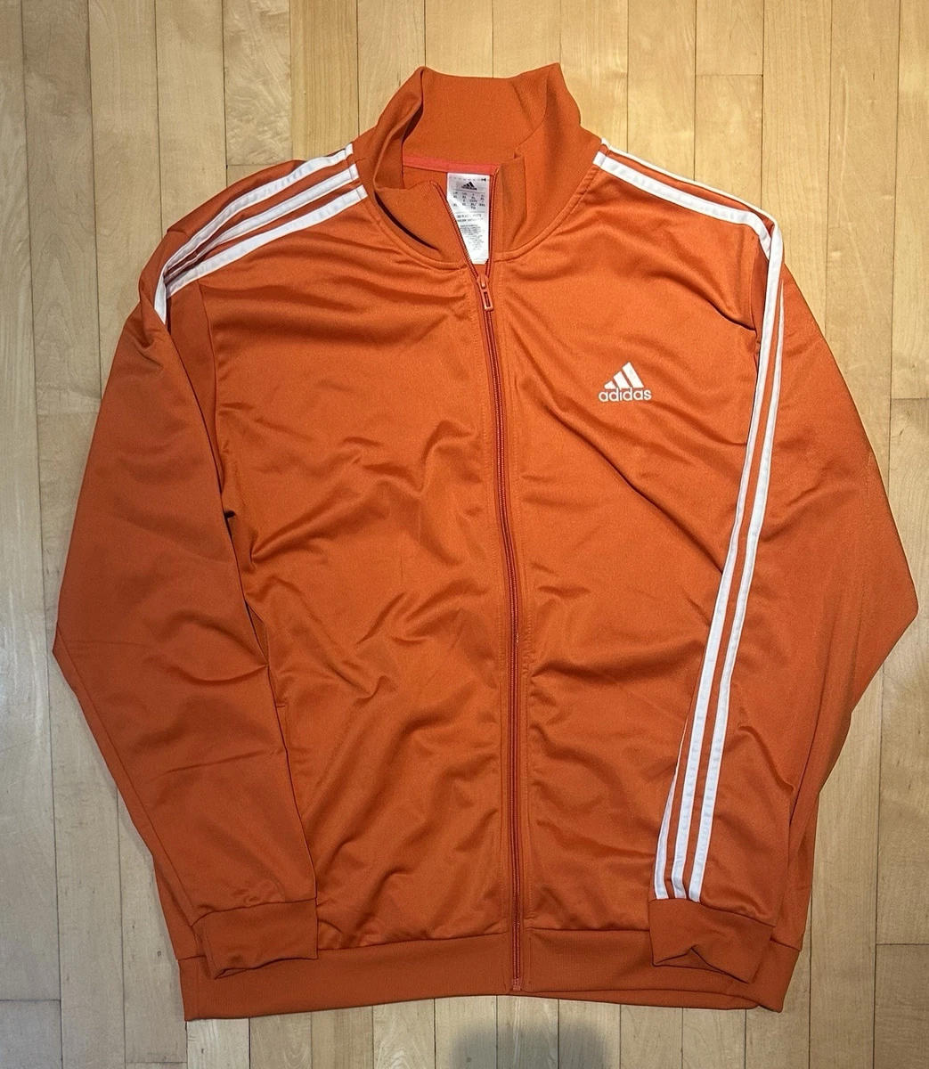 adidas Track Jacket Orange Men's Activewear for sale | eBay