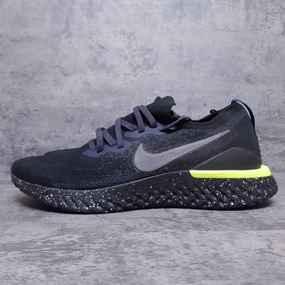 NIKE Epic React Flyknit SE Running Shoes Mens Size 14 Black Volt