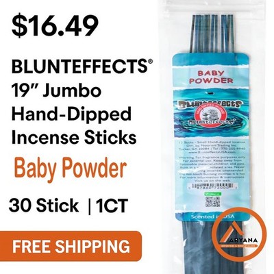 Baby Powder - Hand-Dipped Incense Sticks Jumbo 19''  (1CT)   30ps - BLUNTEFFECTS
