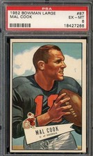 1952 Bowman Large Football Cards 17