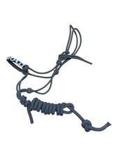 Cashel Beaded Nose Rope Halter W/ Lead - Gray/Leopard - One Size - USED