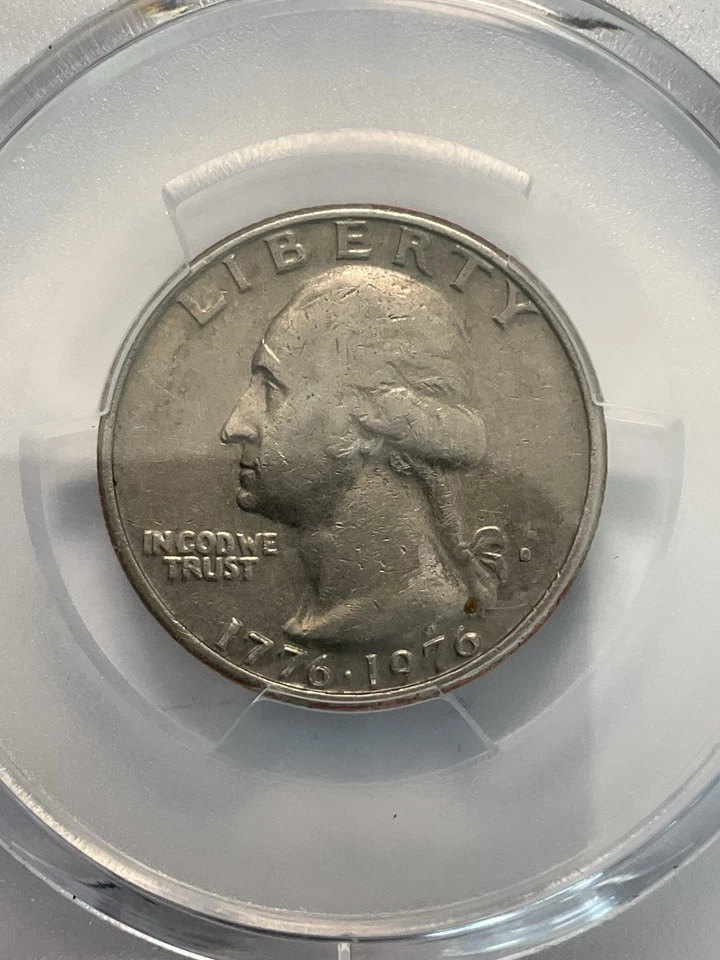 1976 bicentennial quarter. PCGS XF40, D Filled  - Image 2 of 4