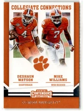 Deshaun Watson/Williams 2017 Panini Contenders Draft Collegiate Connection