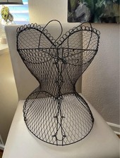 Vintage Wire Corset Bust Dress Form Display Mannequin — listing 4