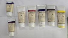 Lot of 7 Tubes of GENEVA Artist Oil Colors Gently Used