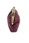 Buxton Womens Leather Pleated Front Frame Clasp Coin Purse Solid Red Small — photo 2