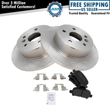 Rear Premium Posi Semi Metallic Brake Pad Set & 2s Rotor Kit for Toyota