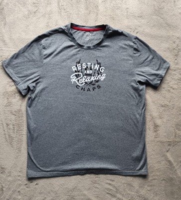 Chaps gray t-shirt, size XL sleeping and relaxing