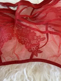 AGENT PROVOCATEUR DEMELZA Red Garter Belt Suspender 4/8-10