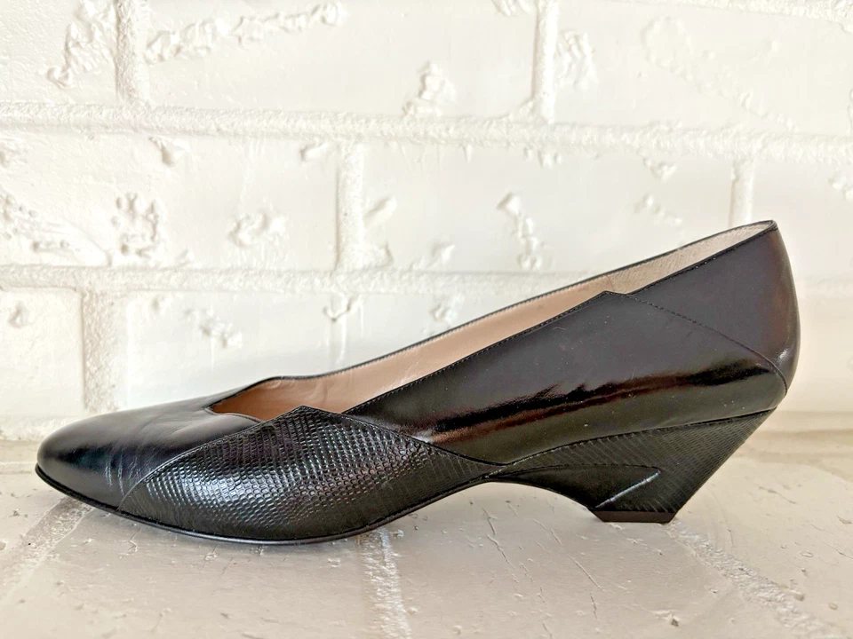 Zapatos de salón Bruno Magli vintage de cuero para mujer talla 11 AAA de Nordstrom NUNCA USADOS Foto 4 de 4