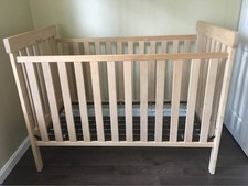 Pacific Rim Solid Wood Unfinished Crib with Toddler Bed Conversion Kit