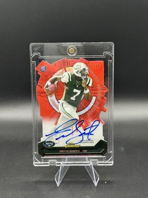  2013 Geno Smith Topps Finest Atomic Rookie Auto  SSP /25 RC 