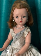 Vintage 1950  s Madame Alexander 20  Cissy Doll Tagged Queen Elizabeth Dress