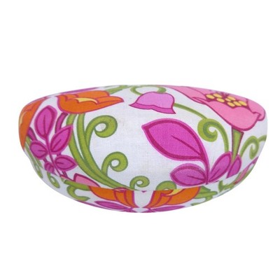 Vera Bradley Floral Hard Shell Eyeglasses Case Sunglasses Pink Orange White