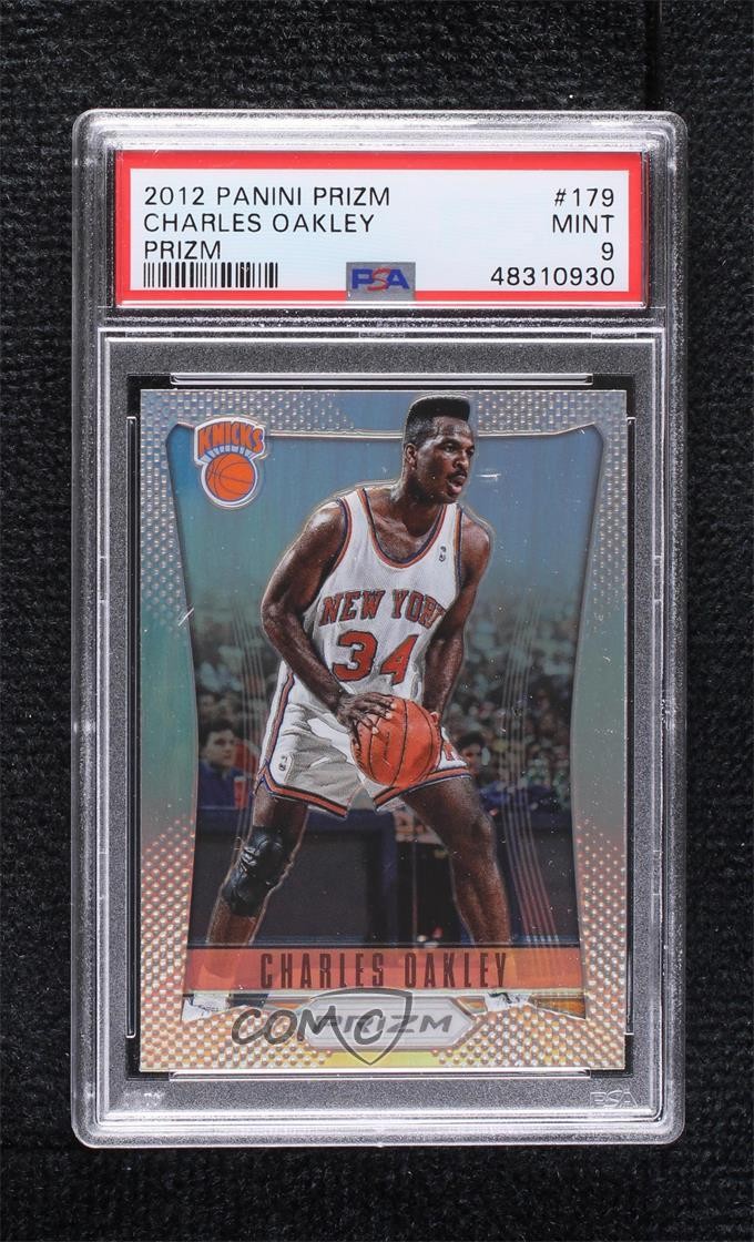2012-13 Panini Prizm Silver Prizm Charles Oakley #179 PSA 9 MINT ne4