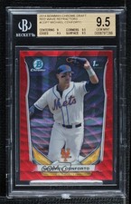 2014 Bowman Draft Chrome Red Wave Refractor 25/25 Michael Conforto BGS 9.5 0l1