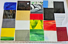 11 Lb. Box / Assorted Multicolor Stained-Glass Large Scraps/Sheets