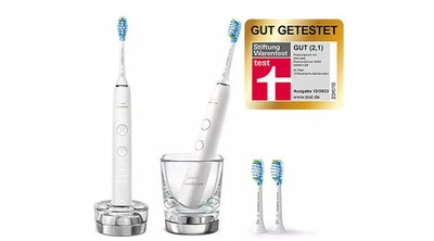 Elektrische Schallzahnbürste Weiß Philips Sonicare 9000 Doppelpack 4 modi