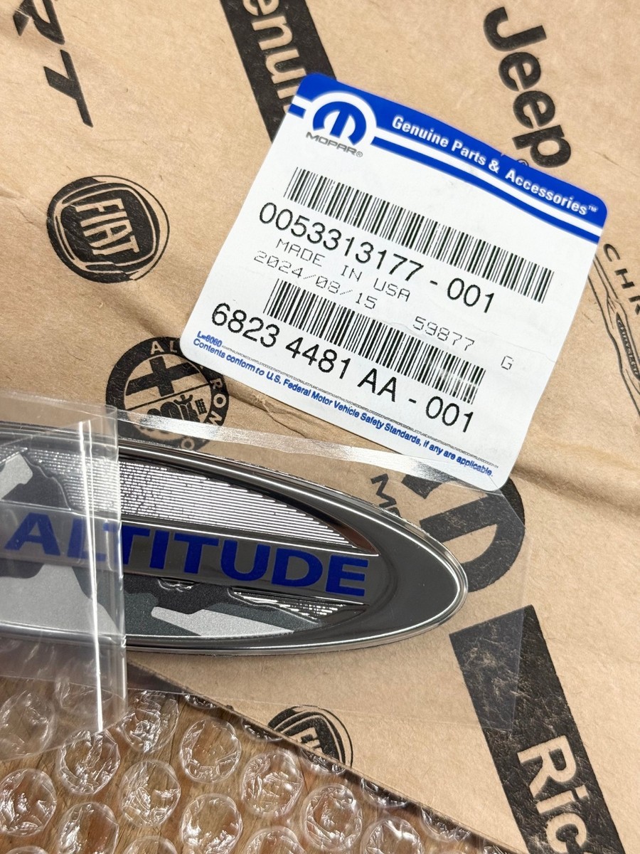 HIGH ALTITUDE LIFT GATE EMBLEM 14-2017 JEEP COMPASS PATRIOT OEM