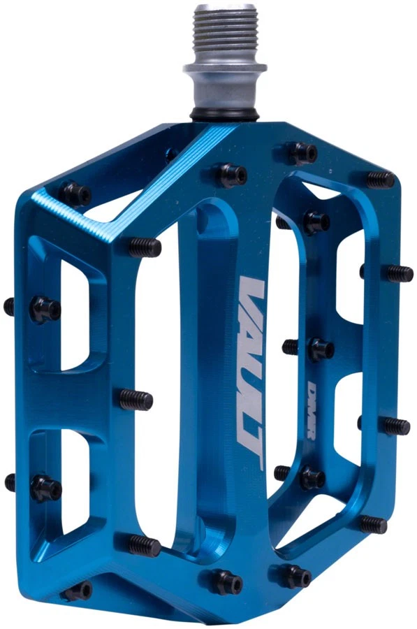 DMR Vault Platform Pedals 9/16" Concave Alloy Body 22 Removable Pins Super Blue - Image 2 of 3