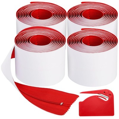 Dust Barrier Zipper Door Kit 7ft Self Adhesive Zipper Dust Protector