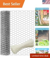 16in x 66ft Anti-Rust Hexagonal Chicken Wire - Protect Your Garden with Style 0.73 per foot