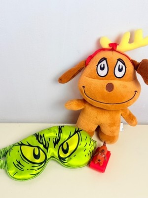 Universal Studios Max Cutie Plush Toy From How The Grinch Stole Christmas + 2