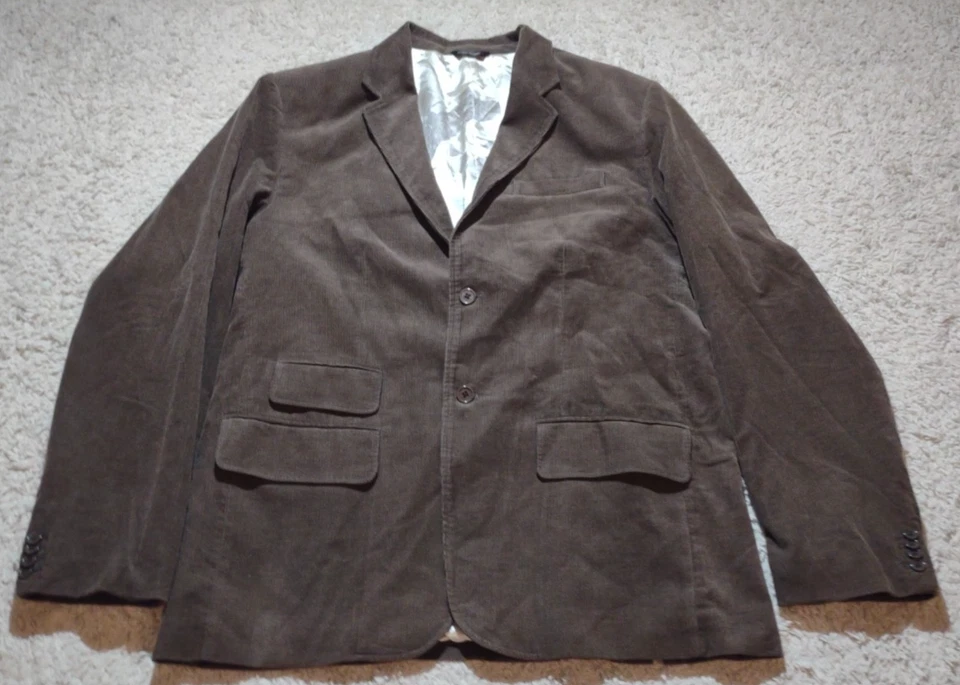 Blazer Deportivo Artful Dodger Pana Para Hombres 3XL Marrón Forrado Chaqueta Grunge Punk Foto 3 de 4