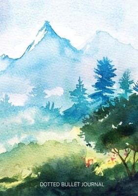 Watercolor Hillside - Dotted Bullet Journal: Medium A5 - 5.83X8.27: New