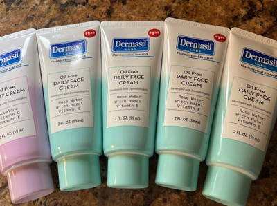 X5 Dermasil Labs Oil Free COMBO-X4 Daily Face Cream & X1 Night Cream 2oz Each