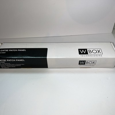 24 Port WBOX Technologies CAT5E Patch Panel 19'' 1U Rackmount