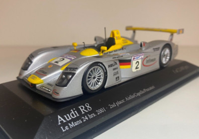 1:43 AUDI R8 Le Mans 24h   Aiello/Capello/Pescatori 2001   Minichamps 400 011202